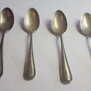 BIRKS STERLING FLATWARE TEA SPOONS 5 "Monogramed